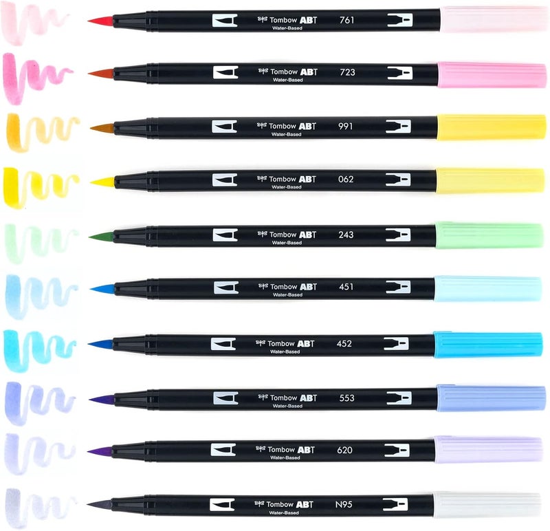 Tombow Pen Dual Brush Markers, Pastel 10-Pack - Image 5