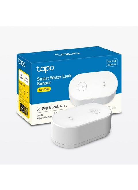 Tapo Tp-Link Tapo T300 Smart Water Leak Sensor with Dripping Detection,Up to 90 Db Alarm with One-Touch,Instant App Notification,Ip67 Waterproof,Tapo Hub Required Sold Separetly