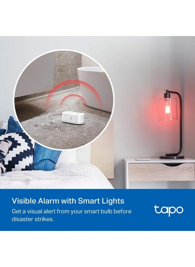 Tapo Tp-Link Tapo T300 Smart Water Leak Sensor with Dripping Detection,Up to 90 Db Alarm with One-Touch,Instant App Notification,Ip67 Waterproof,Tapo Hub Required Sold Separetly
