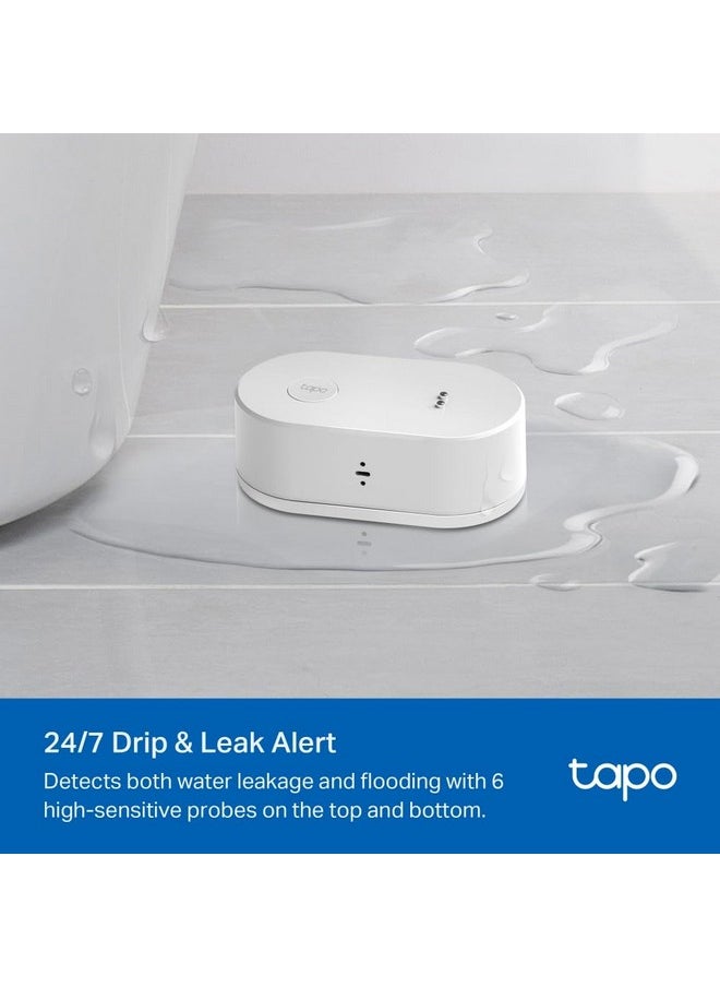 Tapo Tp-Link Tapo T300 Smart Water Leak Sensor with Dripping Detection,Up to 90 Db Alarm with One-Touch,Instant App Notification,Ip67 Waterproof,Tapo Hub Required Sold Separetly