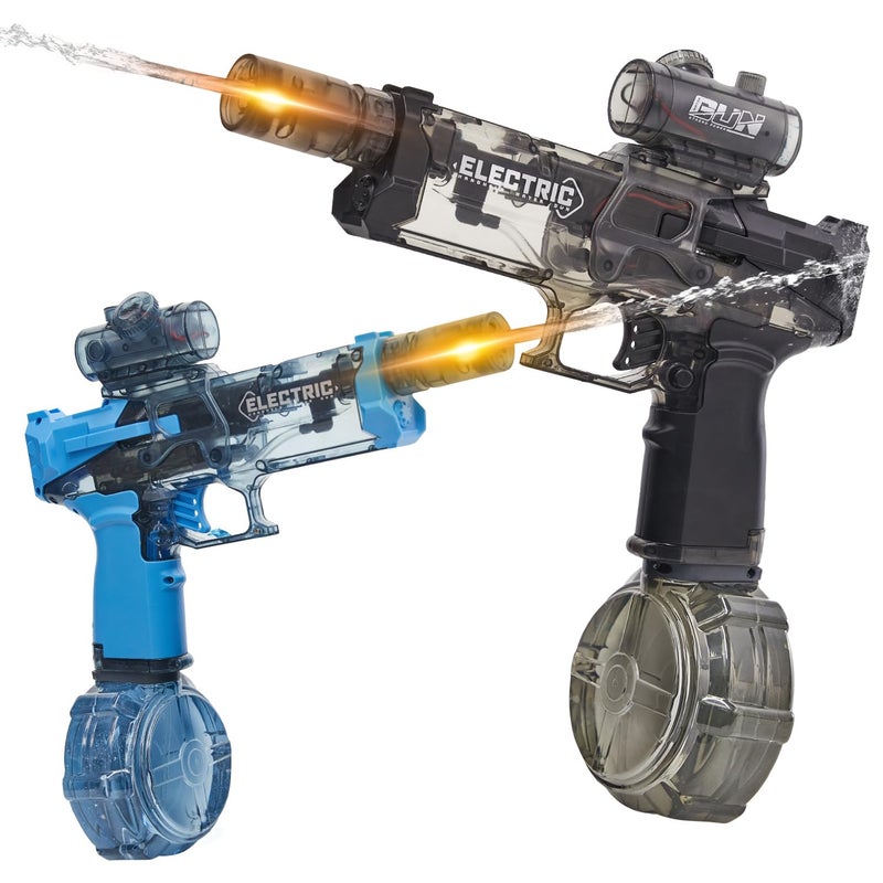 houscly Electric Water Gun for Adults Kids Squirt Gun Automatic high Powered Pressure Blaster watergun with Realistic Led Muzzle FlamePerfect Summer Gift Toys for Age 812 - Image 3