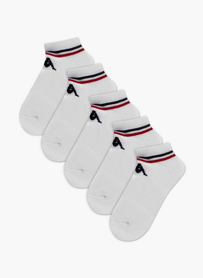 كابا جوارب رياضية بطول الكاحل مطبوعة غير تيري - مجموعة من 5 قطع - Image 1