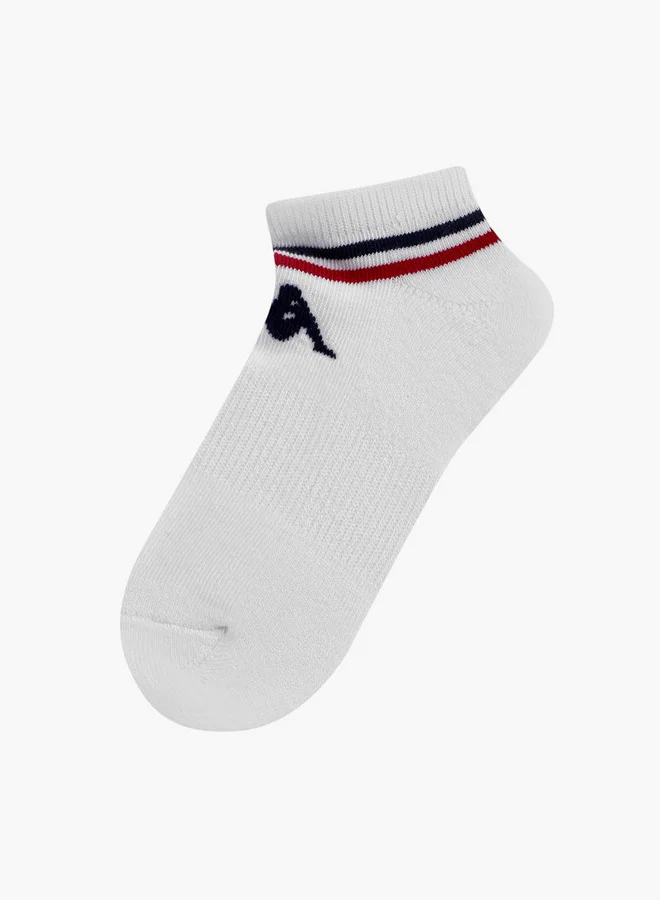 Kappa Printed Ankle Length Non Terry Sport Socks - Set of 5