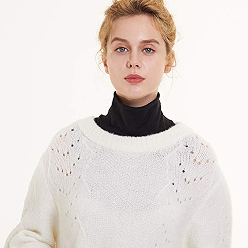 ZESLMG Turtleneck Dickies Women, Fake Turtleneck Half Mock Turtlenecks Dickies, Dickie Collar Turtleneck Insert for Women, Detachable Faux Turtleneck Tops, Cotton - Image 2