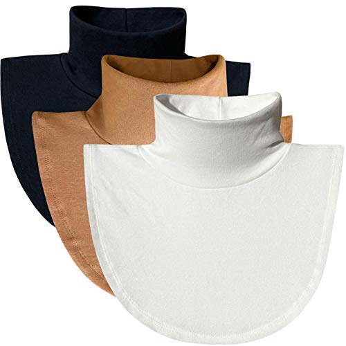 ZESLMG Turtleneck Dickies Women, Fake Turtleneck Half Mock Turtlenecks Dickies, Dickie Collar Turtleneck Insert for Women, Detachable Faux Turtleneck Tops, Cotton - Image 1