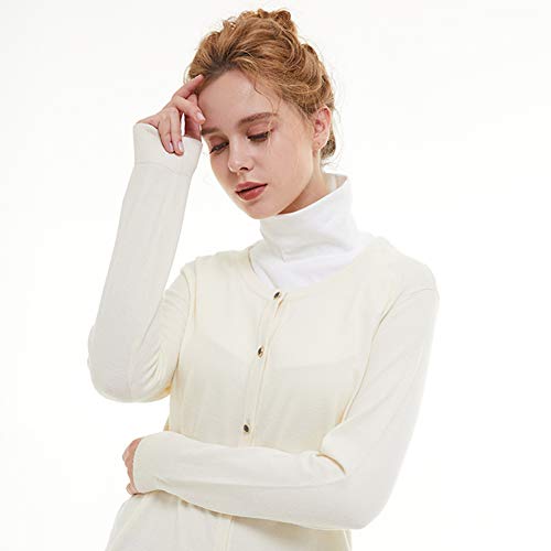 ZESLMG Turtleneck Dickies Women, Fake Turtleneck Half Mock Turtlenecks Dickies, Dickie Collar Turtleneck Insert for Women, Detachable Faux Turtleneck Tops, Cotton - Image 4