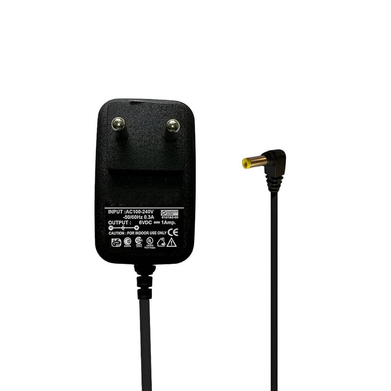 Upix 6V 1A Power Adapter DC Pin Power Supply Input 100-240 V for DTH Box, Set Top, CCTV Camera, Solar Light, LCD/LED, TV Tuner,Router, Cordless Phones, Scanner, Light Strip Radio,Electronic Gadgets - Image 1