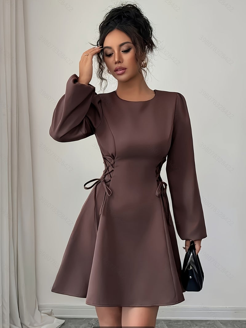 ZJ0925022 Women's Fashion Elegant Spring\u002FAutumn Dress - Image 3