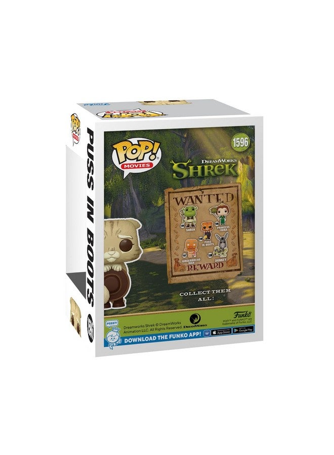 Funko Funko Pop! Movies: DreamWorks 30th Anniversary - Shrek, Puss in Boots Brown, Amazon Exclusive  - Image 3