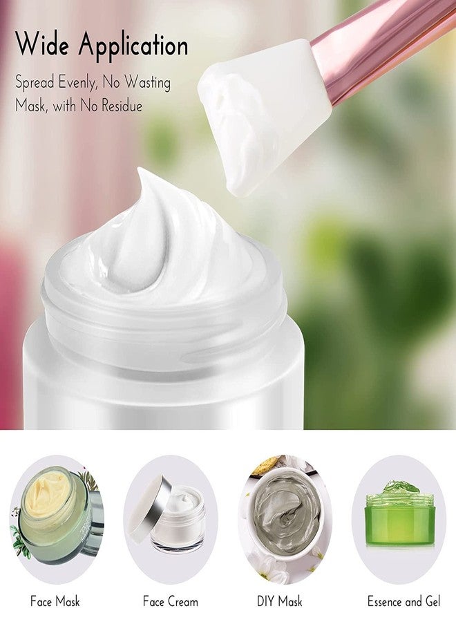 Getmecraft 2 PCS Silicone Face Mask Brush,Mask Beauty Tool Soft Silicone Facial Mud Mask Applicator Brush Hairless Body Lotion And Body Butter Applicator Tools - Image 2