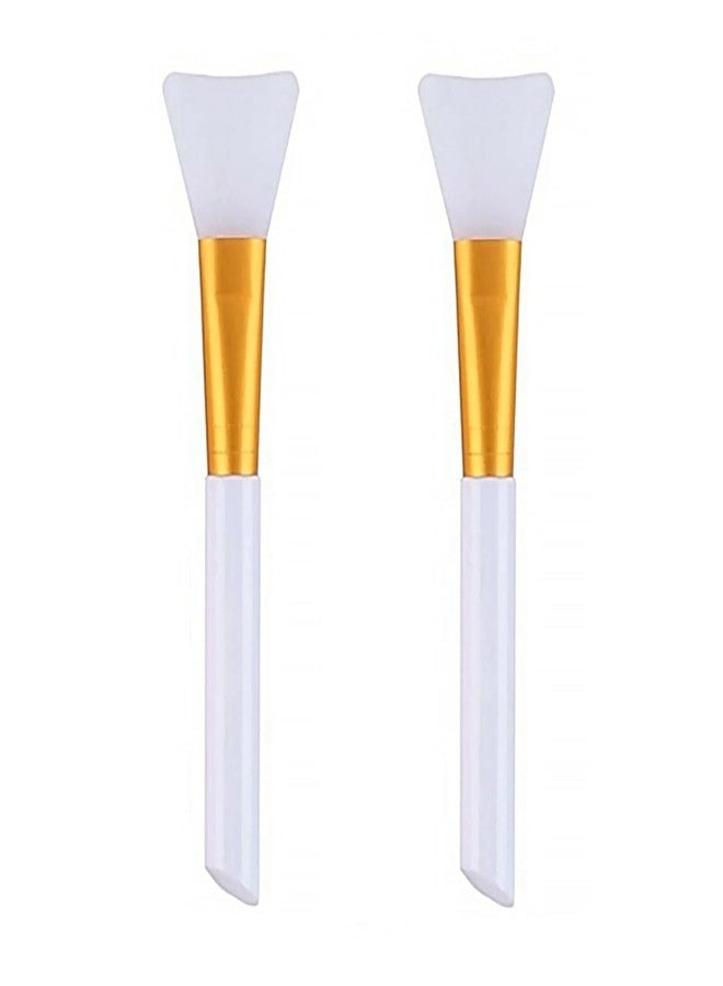 Getmecraft 2 PCS Silicone Face Mask Brush,Mask Beauty Tool Soft Silicone Facial Mud Mask Applicator Brush Hairless Body Lotion And Body Butter Applicator Tools - Image 1