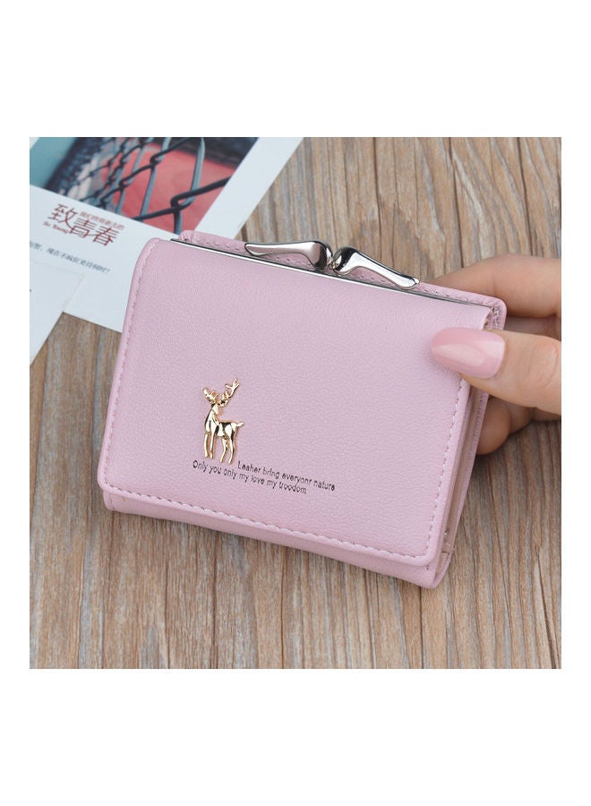 NIBEMINENT Tri-Fold Wallet Pink 