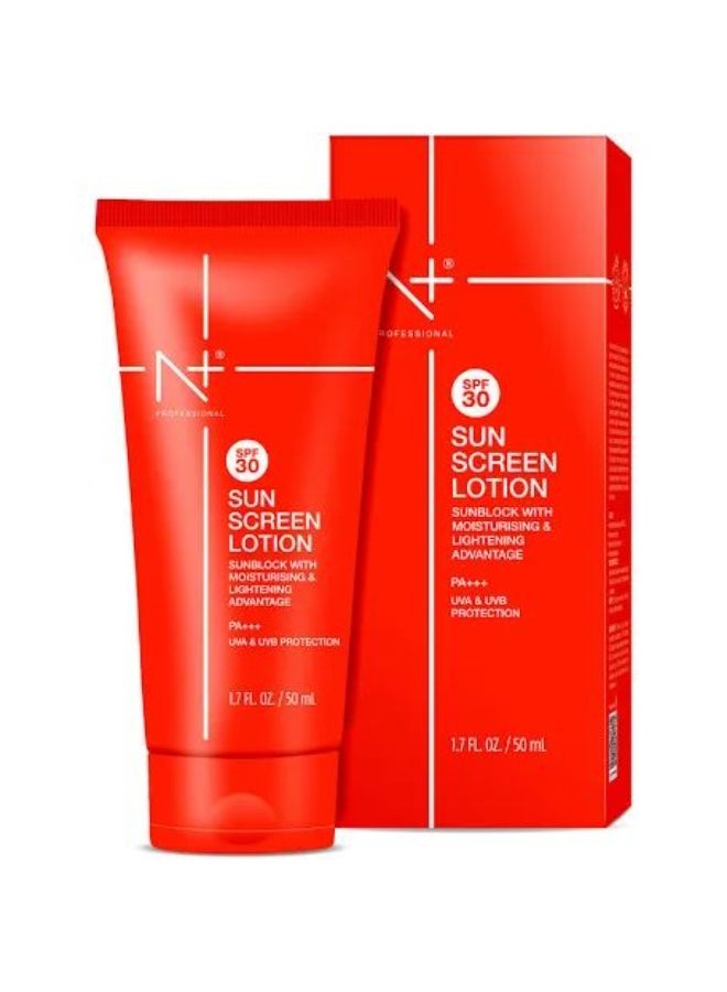 N Plus Professional Sunscreen Lotion SPF 30