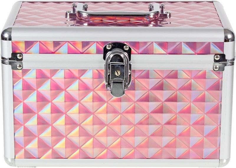 AR BRAND EST. 2021 Aluminium Hard Make Up Travel Storage Box Cosmetic Beauty Vanity Case Organiser - Image 5