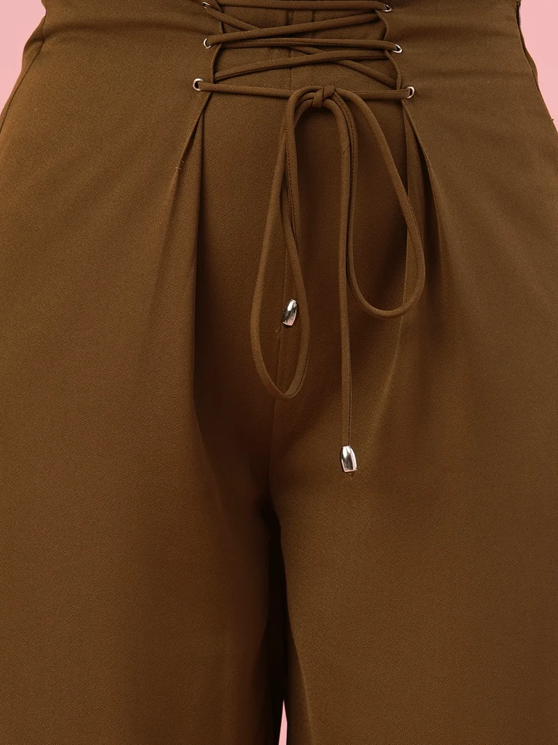 globus Women Loose Fit High-Rise Trousers