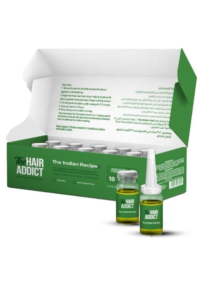 The Indian Recipe Ampoules To Promote Hair Growth 10 Ampoules / 10 ml