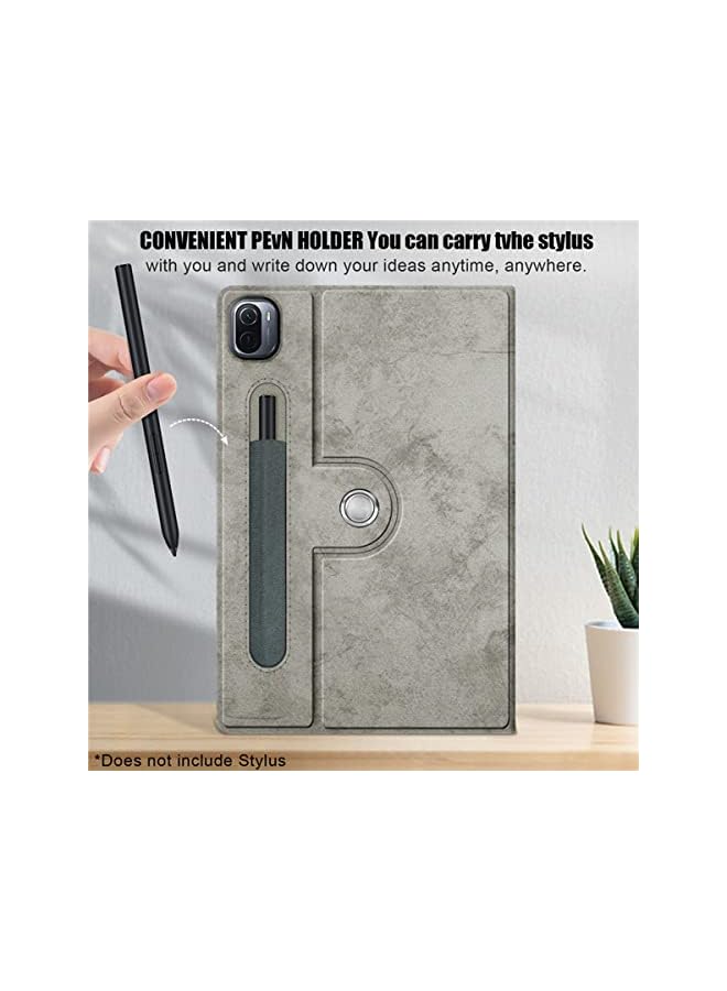 KASTWAVE Case For Xiaomi Mi Pad 5 Case For Mi Pad 5 Pro Case Elastic Strap Pen Holder Stand Auto Sleep And Wake Up Function Cover，Pu Leather Tablet Cases For Xiaomi Mi Pad 5 Pro Case Gray - Image 2
