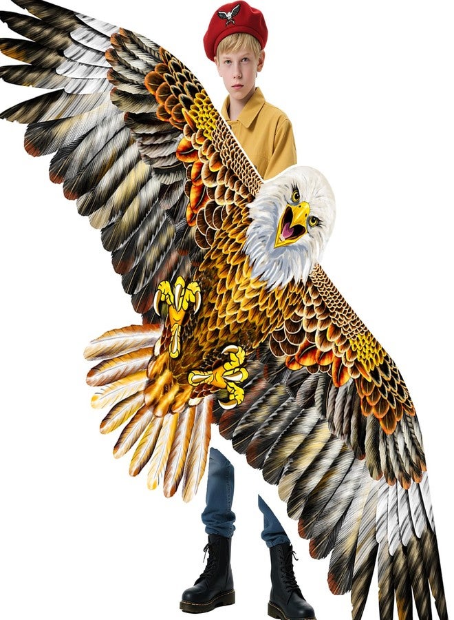 YFAFENGS Bald Eagle Kite for Adults & Kids, Professional Durable Kites for Beginners, Outdoor Activities, Beach & Park - Easy Fly Kites Toys for Family Fun-Brown - Image 1