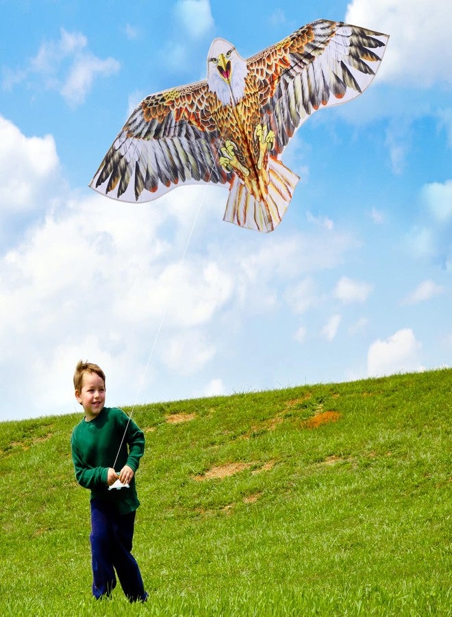 YFAFENGS Bald Eagle Kite for Adults & Kids, Professional Durable Kites for Beginners, Outdoor Activities, Beach & Park - Easy Fly Kites Toys for Family Fun-Brown - Image 4