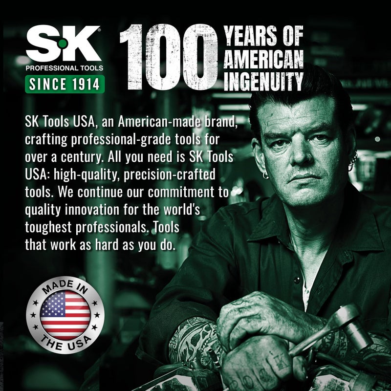 SK TOOLS USA 1/4" Drive Ratchet Handle, Reversible Switch, SuperKrome Finish, Premium CR-V Construction, with Knurled Handle - Image 2