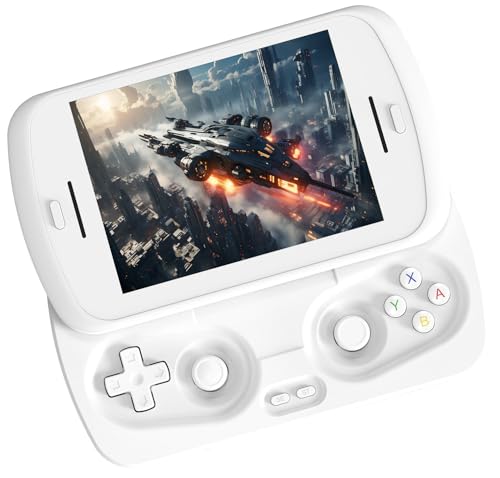 Voacle Anbernic RG Slide Retro Handheld Game Console 47inch LTPS inCell Screen Capacitive Joystick Android 13 System Support AI Assistant 5G WiFi Bluetooth 50 NO Game CardWhite - Image 1