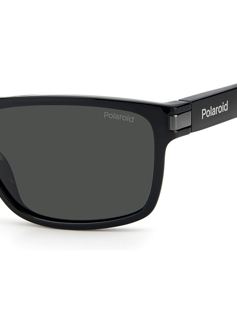 Polaroid Rectangular / Square  Sunglasses PLD 2121/S  BLACKGREY 58 - Image 5