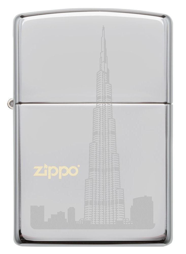 Zippo Mp325348 250 Burj Khalifa C High Polish Chrome Windproof Lighter - Image 2