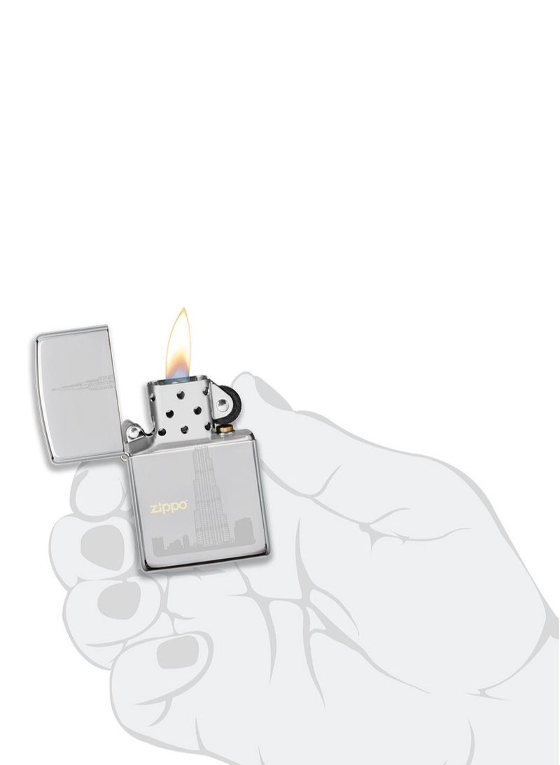Zippo Mp325348 250 Burj Khalifa C High Polish Chrome Windproof Lighter - Image 5