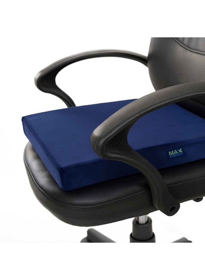 ماكس كمفورت مقعد طبي مربع ميمورى فوم - شيت طبى مريح للجلوس والوقاية من آلام أسفل الظهر - Image 1