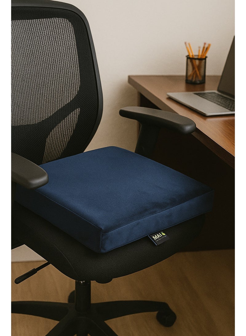 ماكس كمفورت مقعد طبي مربع ميمورى فوم - شيت طبى مريح للجلوس والوقاية من آلام أسفل الظهر - Image 5