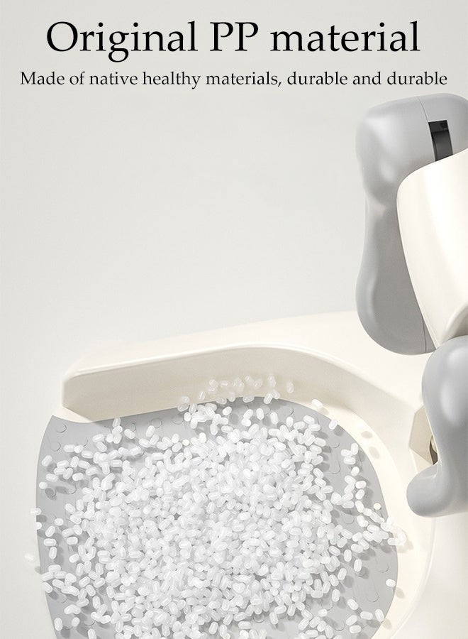 DUNISO دعم وقوف للاستحمام للأطفال، حامل استحمام للأطفال قابل للتعديل وقابل للطي مع حاجز أمان وقاعدة مضادة للانزلاق، سهل التنظيف ومحمول، للاستخدام في المنزل/السفر - Image 5