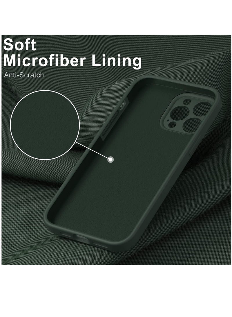 ELTRAZONE iPhone 14 Pro Max Case with Screen Protector Soft Flexible Silicone Gel Rubber Bumper Cover Slim Fit Shockproof Protective Phone Case for iPhone 14 Pro Max 6.7" Dark Green - Image 4