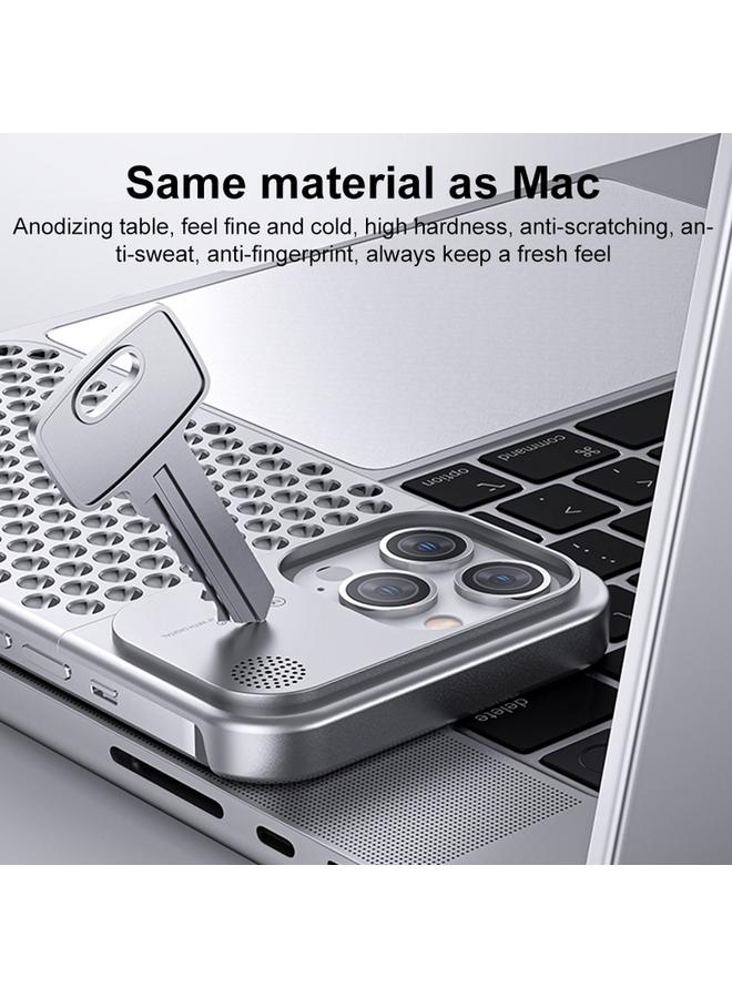 S-TOP Case For iPhone 15 Aromatherapy Aluminum Alloy Cooling Phone Case - Image 2