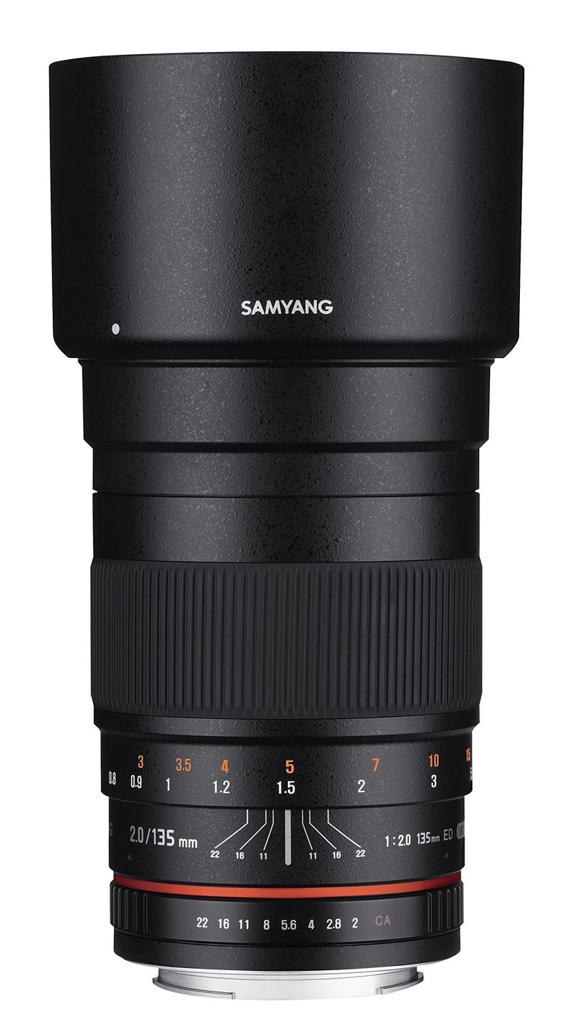 Samyang 135mm f20 ED UMC Telephoto Lens for Canon EF Digital SLR Cameras - Image 2
