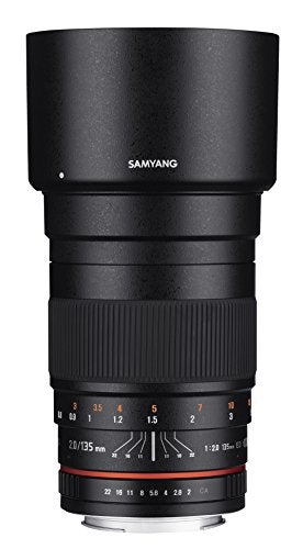 Samyang 135mm f20 ED UMC Telephoto Lens for Canon EF Digital SLR Cameras - Image 1