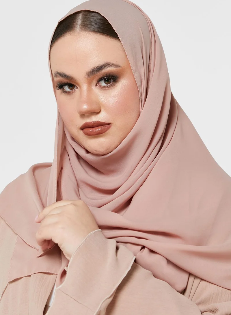 Hayas Closet Curve Embroidered Classic Abaya