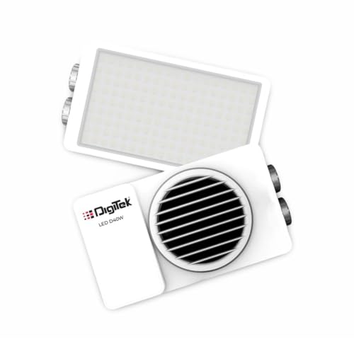 Digitek (LED-D40W) Portable 40W Bi-Color LED Video Light, 2700K-6500K, CRI 96+, 3600LM, 12 FX Lighting Effects, 120° Beam Angle, Built-in Battery & Type-C Charging, Ideal for Photo & Videography - Image 1