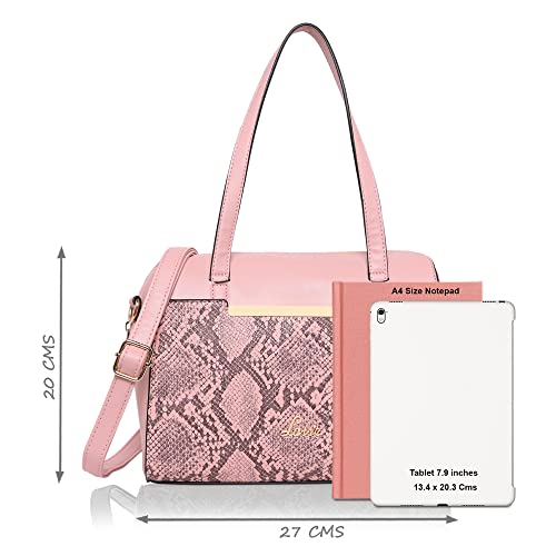 Lavie Python Viga Boxbag For Women(Lt Pink) - Image 4