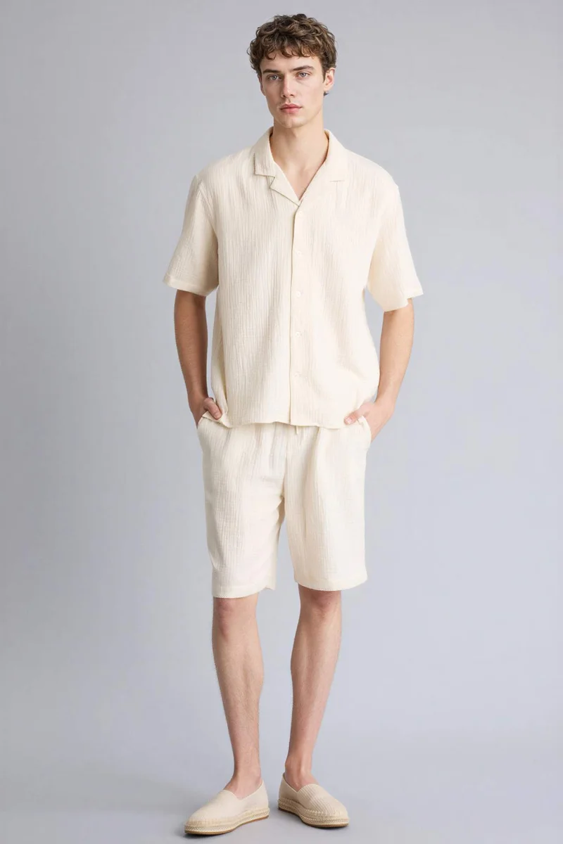 ديفاكتو Relax Fit 100% Cotton Shirt