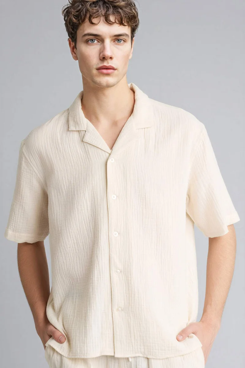 ديفاكتو Relax Fit 100% Cotton Shirt