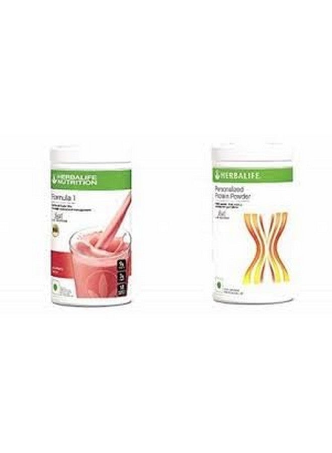 Herbalife Nutrition Formula 1 Strawberry Shake, 500 gm and Protein Powder, 400 g - Image 2