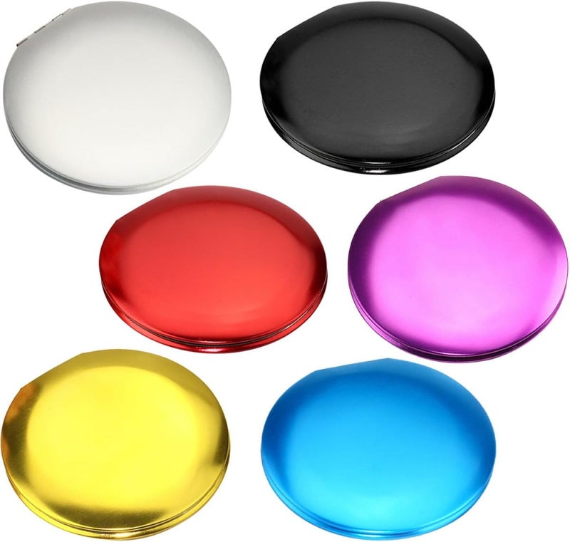 Tiered cost purchase alternatives NUOBESTY 6 Pcs Mini Folding Compact Mirrors Portable Small Handheld Makeup Mirrors Metal Colors for Travel Outdoor Beauty Use Trendy economical quality Flat working surface Elegant upgraded practical design Working day delivery service Yearly optimized delivery route Custom sizing alternatives Local available supply Medium weight Transit & use compatible Foldable General standard compliant quality Light durable upgraded substance Multi warehouse process Care processed raw material Heat resistant Periodic restock local Long lifespan Elegant practical multi-option build Flexible varied design Spec upgraded improved quality All storage space compatible Popular practical build All choice modern design Fine polished finish - Image 1