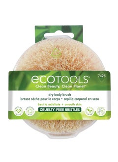 EcoTools Dry Body Brush, Cruelty-Free Bristles Exfoliate & Smooth Skin, Dry Brushing Removes Dry Skin, May Help Improve Circulation & Skin Tone, Eco-Friendly Skincare Tool, Vegan, 1 Count