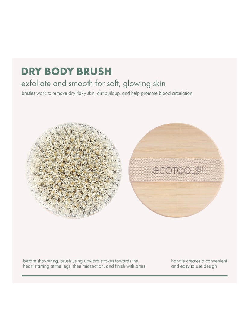 Ecotools - EcoTools Dry Body Brush, Cruelty-Free Bristles Exfoliate & Smooth Skin, Dry Brushing Removes Dry Skin, May Help Improve Circulation & Skin Tone, Eco-Friendly Skincare Tool, Vegan, 1 Count - Image 1