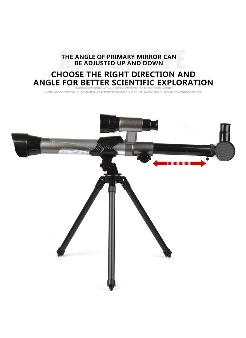 Telescope Children Beginners 60mm HD Refractor Telescope for Astronomy Starter Scope with Tripod,Astronomical Telescope for Children, Portable Travel Telescope,20X 30X 40X Magnification