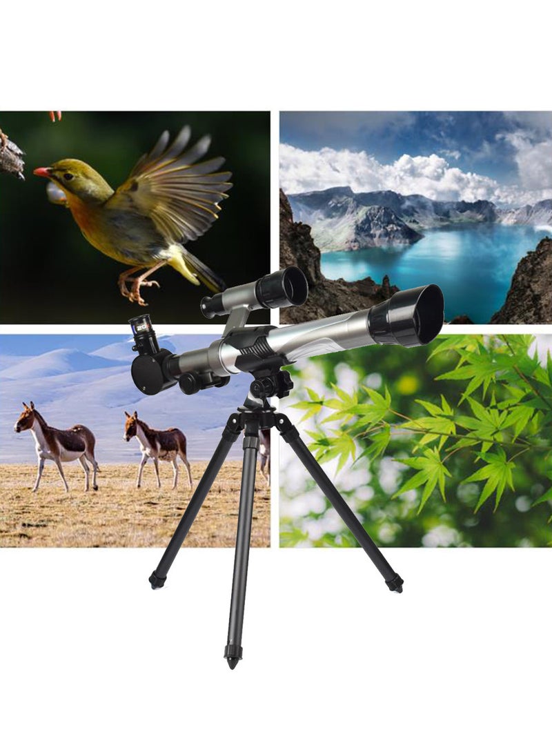 Telescope Children Beginners 60mm HD Refractor Telescope for Astronomy Starter Scope with Tripod,Astronomical Telescope for Children, Portable Travel Telescope,20X 30X 40X Magnification