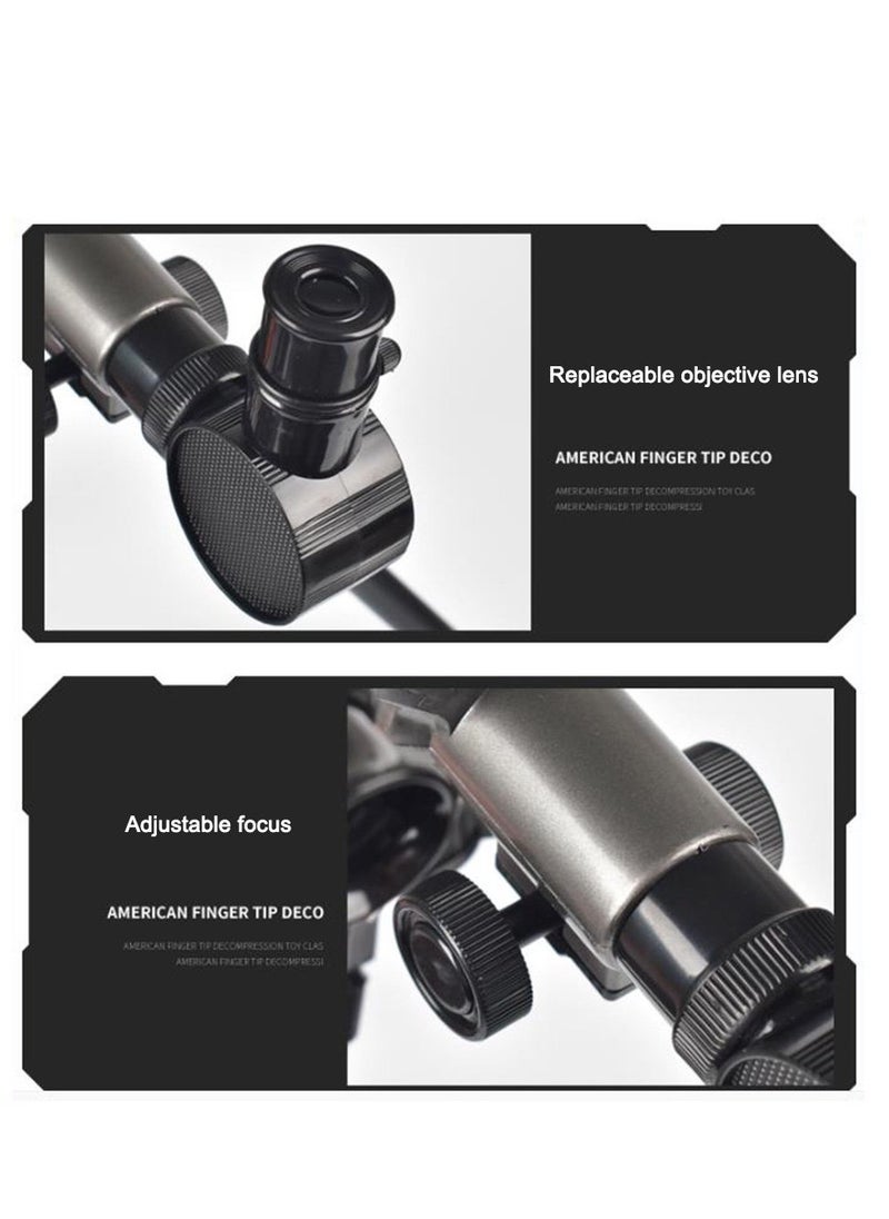 Telescope Children Beginners 60mm HD Refractor Telescope for Astronomy Starter Scope with Tripod,Astronomical Telescope for Children, Portable Travel Telescope,20X 30X 40X Magnification