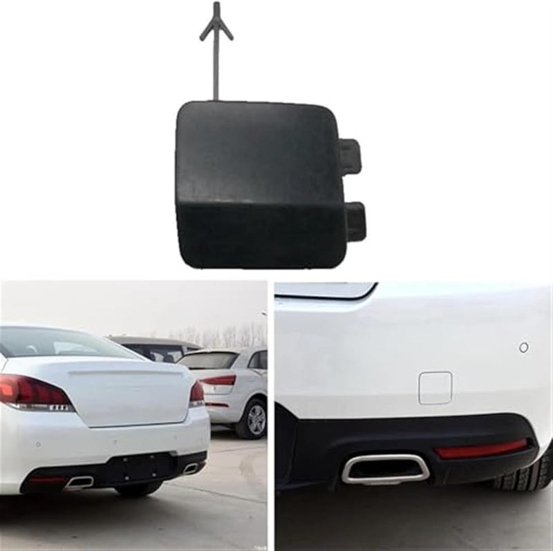 QASULER Rear Bumper Tow Hook Cap for Peugeot 508 - Image 5