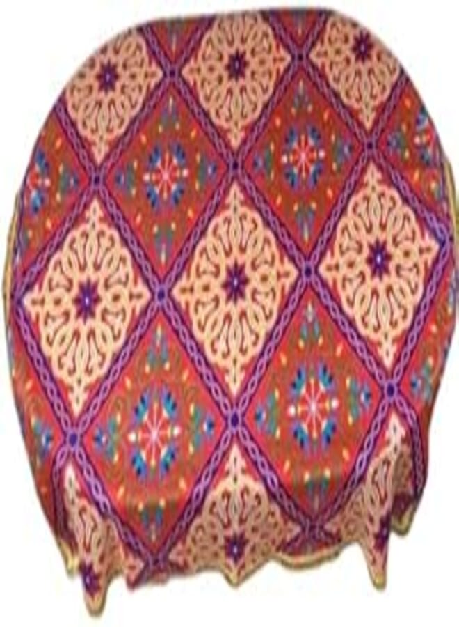 Khayameya Square Tablecloth with Tassels - 140 x 140 cm - Polycotton Blend