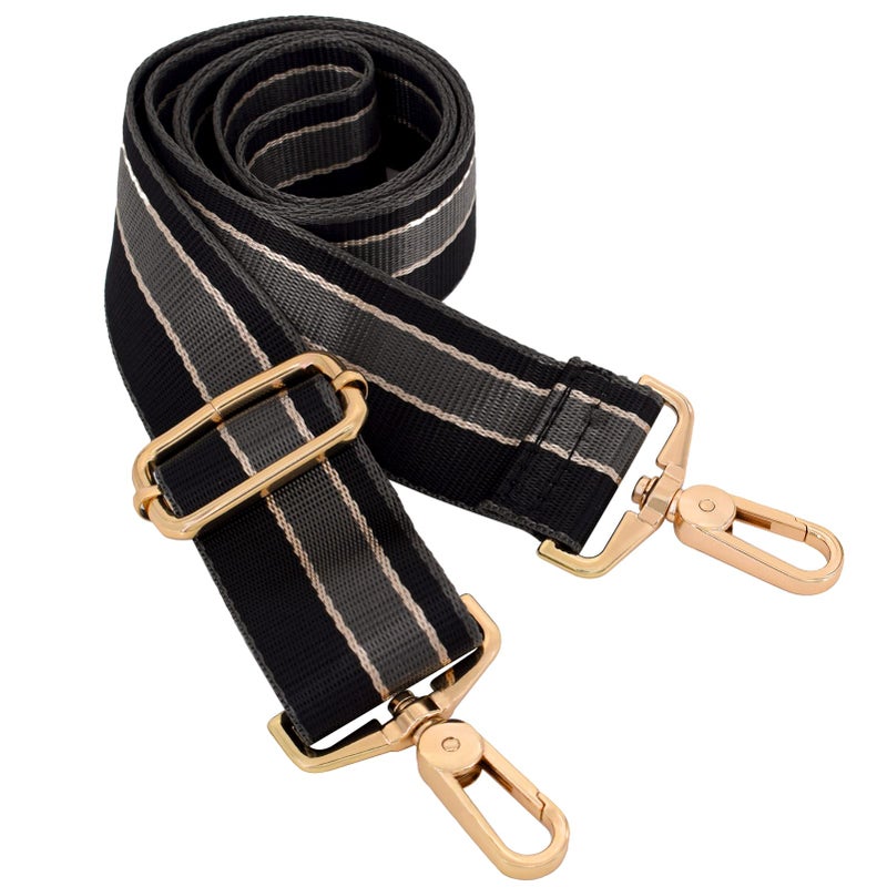 River Lake Purse Strap Replacement Crossbody Handbag Stripe Wide Adjustable - Image 1